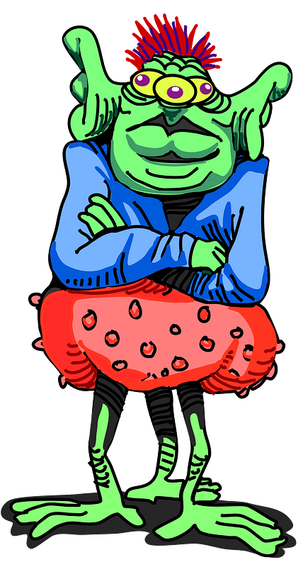 Martian with three feet