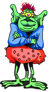 Martian with three feet