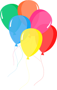 Multicolored balloons