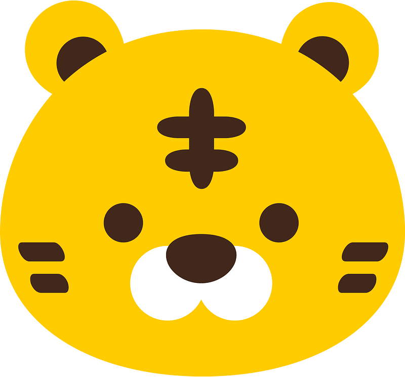 Animal face tiger