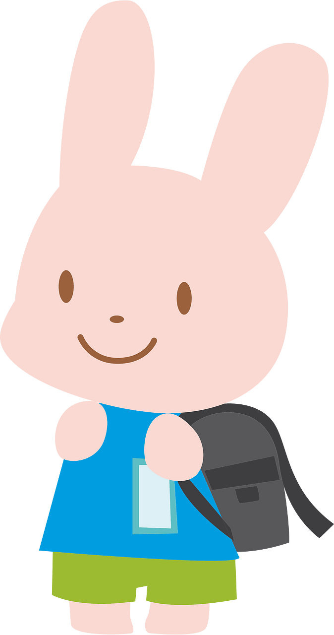 Bunny goes to school