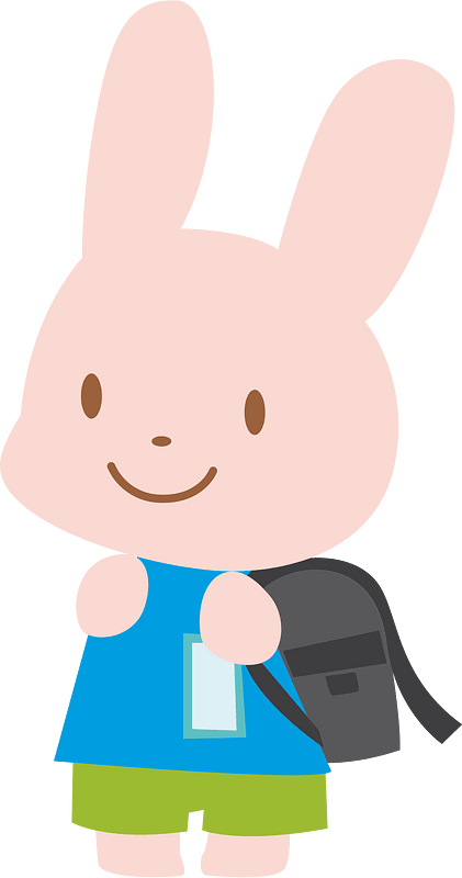 Bunny goes to school