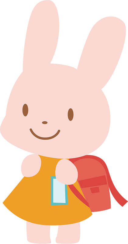 Bunny goes to school