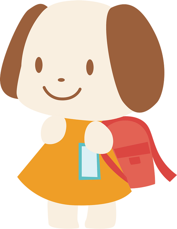 Puppy goes to school