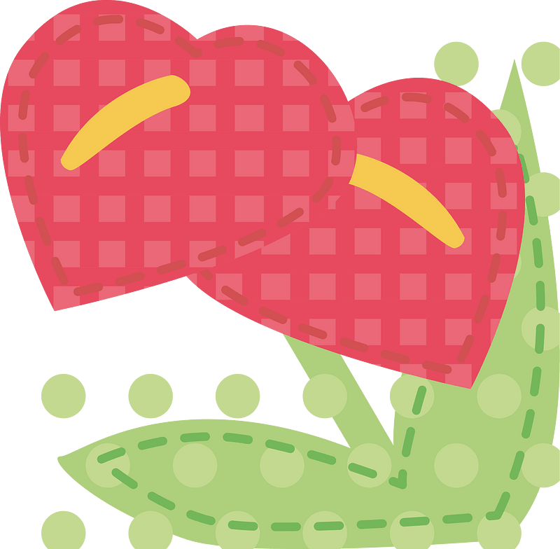 Applique anthurium
