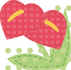 Applique anthurium