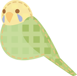Applique parakeet