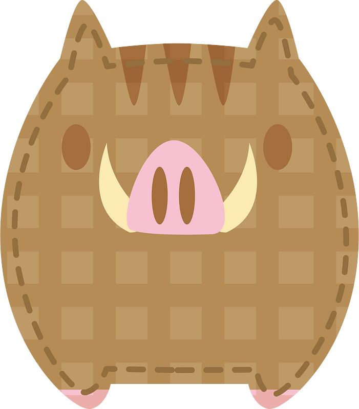 Applique wild boar