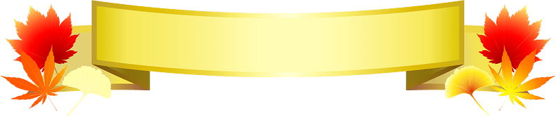 Autumn gold ribbon