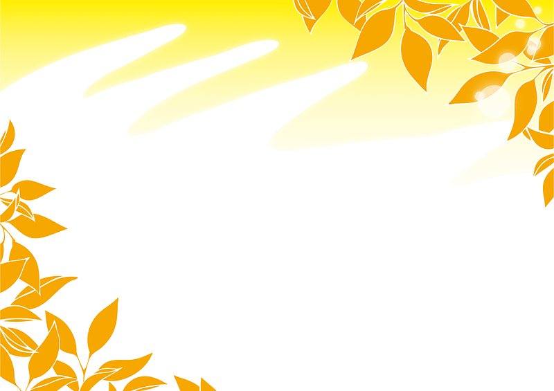 Autumn leaves frame