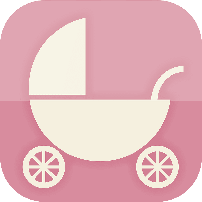 Baby carriage icon