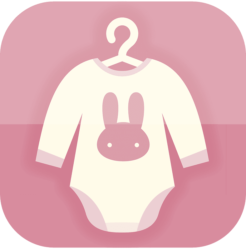 Baby clothes icon