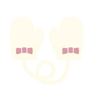 Baby mitten icon