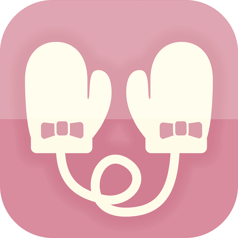 Baby mitten icon