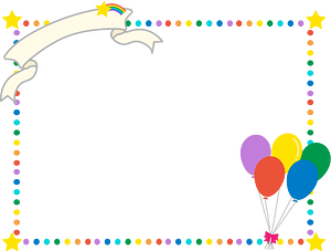 Balloon dots frame