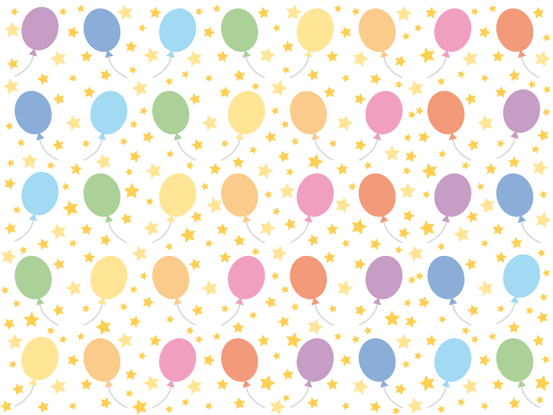 Balloons amd stars background