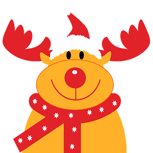 Cartoon Christmas reindeer