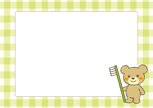 Bear toothbrush frame