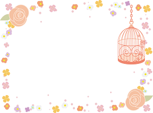 Birdcage flower frame