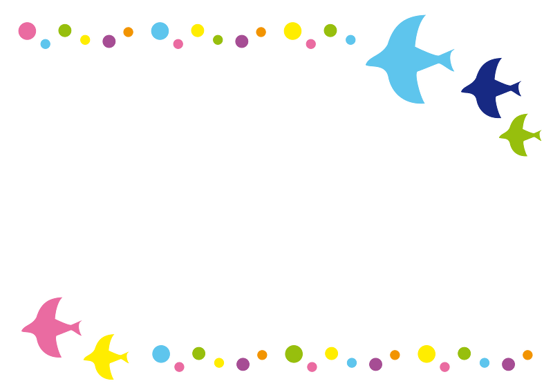 Birds dots frame