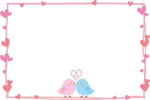 Birds heart frame