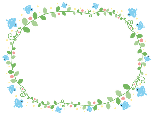 Blue bird plant frame