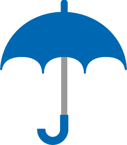 Blue umbrella