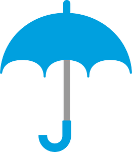 Blue umbrella