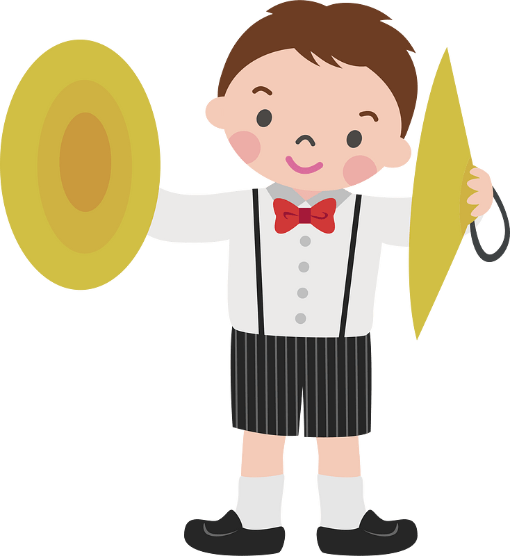 Boy with cymbal