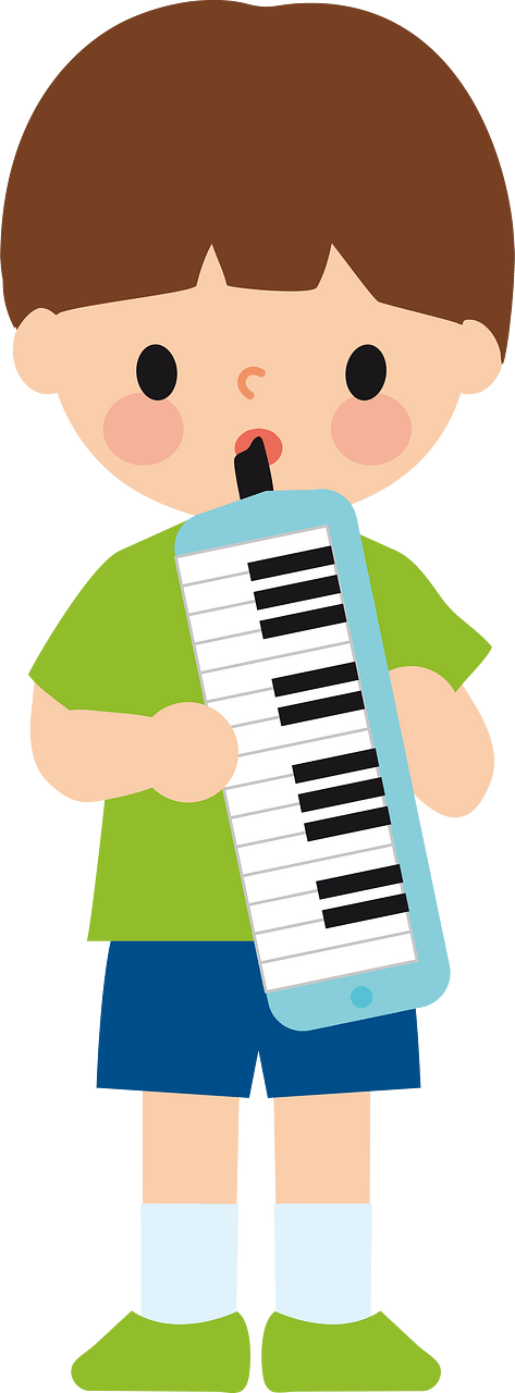 Boy with melodica