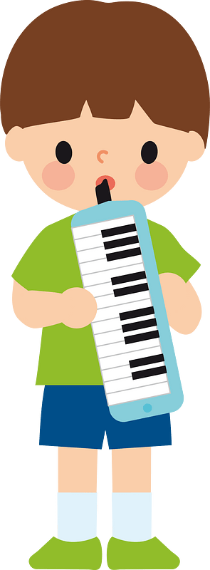 Boy with melodica
