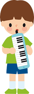 Boy with melodica