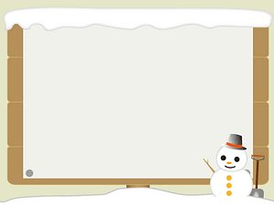 Bulletin board snowman