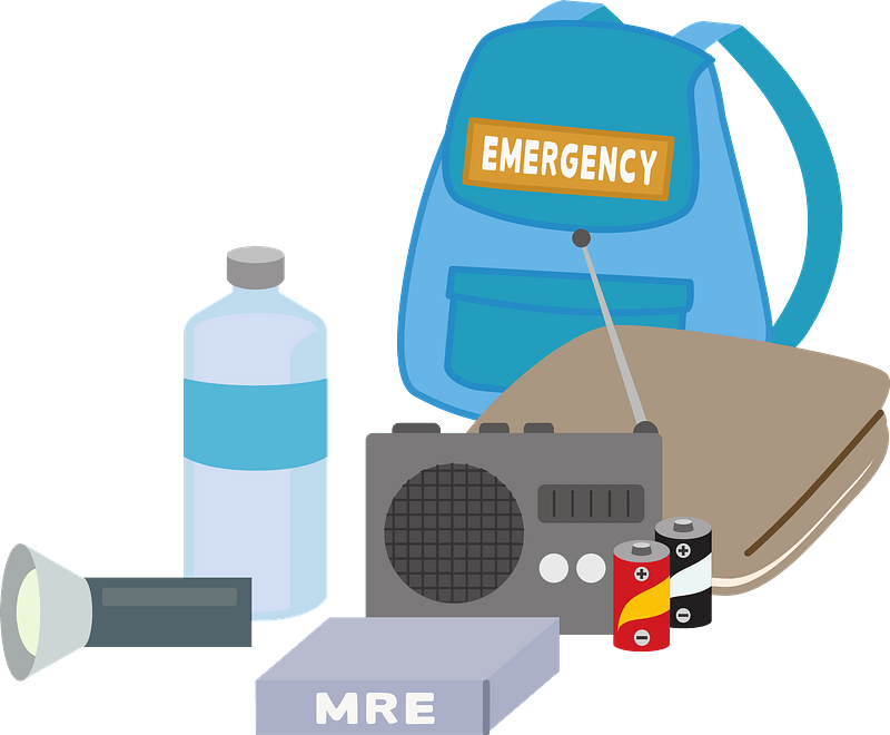 Evacuation bag supplies