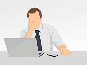 Businessman laptop