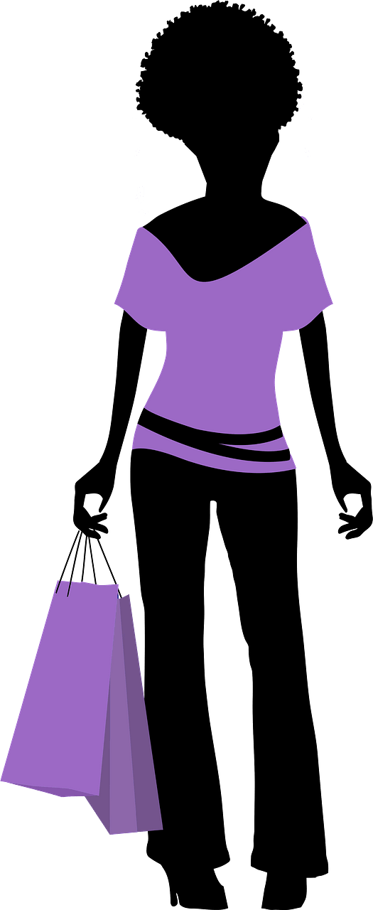Fashion shopping woman