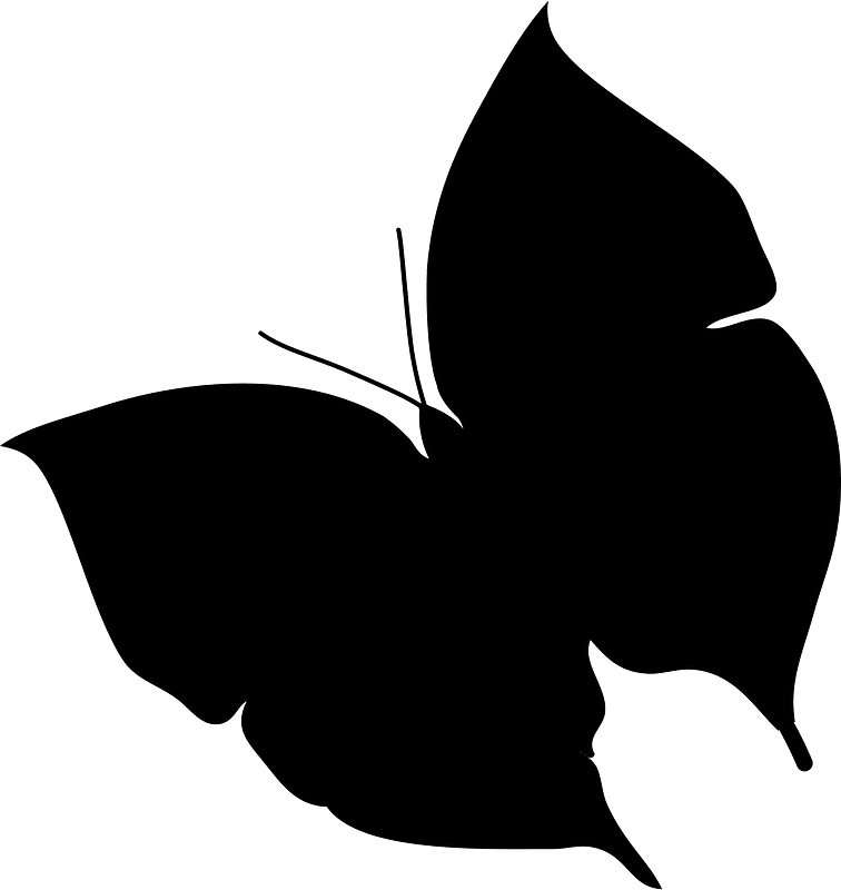Butterfly silhouette