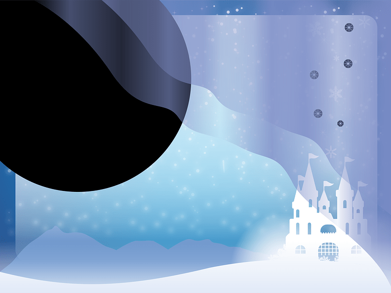 Castle snow frame