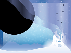 Castle snow frame