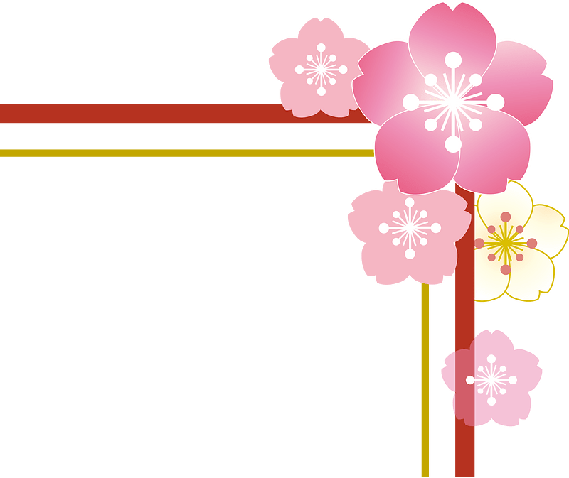 Cherry blossoms decoration