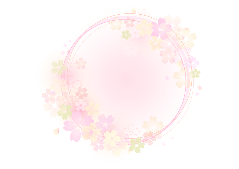 Cherry blossoms frame