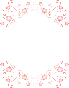 Cherry blossoms frame