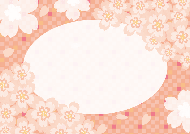 Cherry blossoms frame