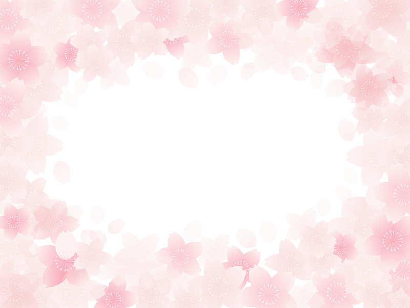 Cherry blossoms frame