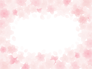 Cherry blossoms frame
