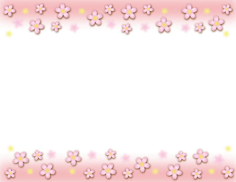 Cherry blossoms frame