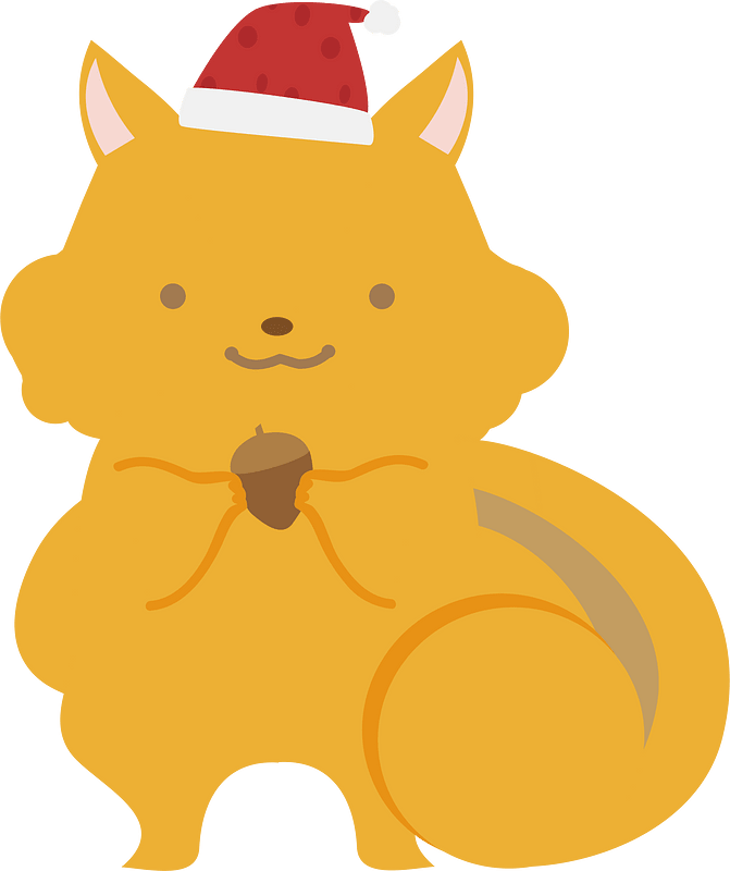 Christmas squirrel