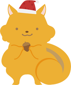 Christmas squirrel