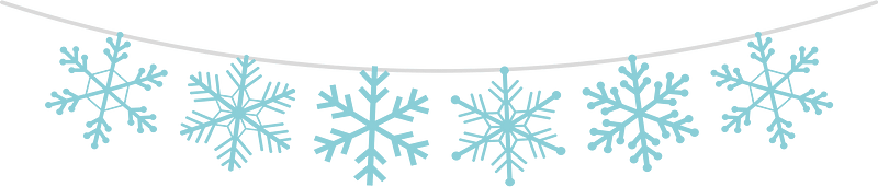 Christmas flag garland