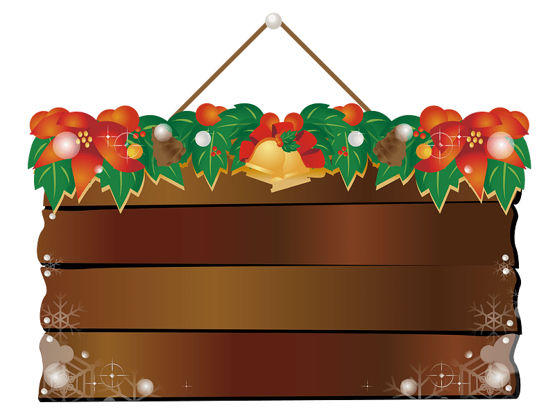 Christmas signboard